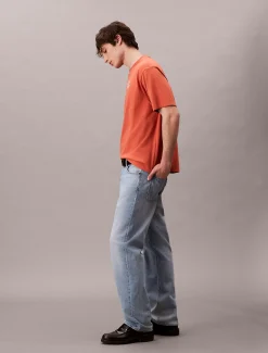 Calvin Klein Lässiges T-Shirt mit Schriftzug-Logo-Grafik^Herren T-shirts