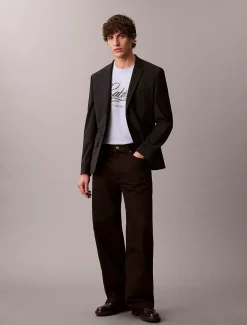 Calvin Klein Lässiges T-Shirt mit Schriftzug-Logo-Grafik^Herren T-shirts