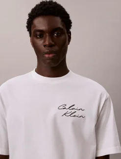 Calvin Klein Lässiges T-Shirt mit Schriftzug-Logo^Herren T-shirts