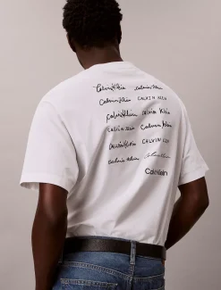 Calvin Klein Lässiges T-Shirt mit Schriftzug-Logo^Herren T-shirts