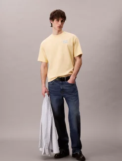 Calvin Klein Lässiges T-Shirt mit Schriftzug-Logo-Grafik^Herren T-shirts