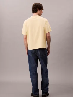 Calvin Klein Lässiges T-Shirt mit Schriftzug-Logo-Grafik^Herren T-shirts