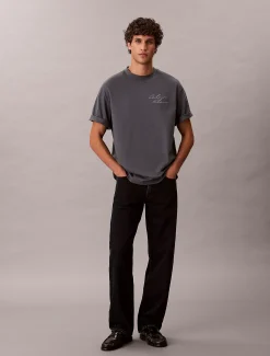 Calvin Klein Lässiges T-Shirt mit Schriftzug-Logo^Herren T-shirts