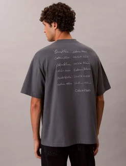 Calvin Klein Lässiges T-Shirt mit Schriftzug-Logo^Herren T-shirts