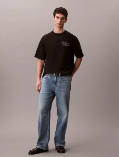 Calvin Klein Lässiges T-Shirt mit Schriftzug-Logo^Herren T-shirts