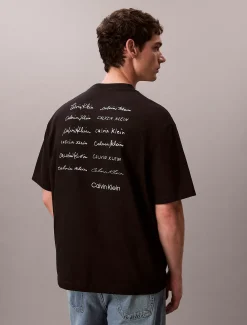 Calvin Klein Lässiges T-Shirt mit Schriftzug-Logo^Herren T-shirts
