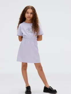 Calvin Klein Lässiges T-Shirt-Kleid mit Logo^Kinder Kleider & Röcke|Kleidung