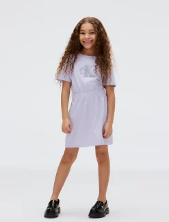 Calvin Klein Lässiges T-Shirt-Kleid mit Logo^Kinder Kleider & Röcke|Kleidung