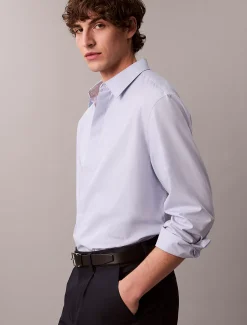 Calvin Klein Lässiges unifarbenes Button-Down-Hemd^Herren Hemden & Poloshirts
