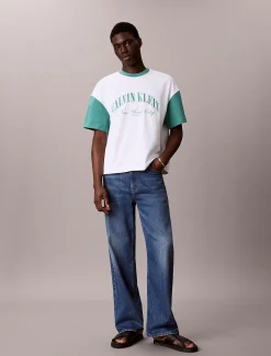 Calvin Klein Lässiges Varsity-Logo-T-Shirt^Herren T-shirts