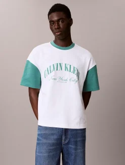 Calvin Klein Lässiges Varsity-Logo-T-Shirt^Herren T-shirts