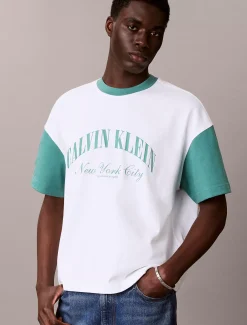 Calvin Klein Lässiges Varsity-Logo-T-Shirt^Herren T-shirts