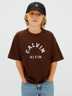 Calvin Klein Lässiges Varsity-Logo-T-Shirt^Kinder Kleidung