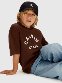 Calvin Klein Lässiges Varsity-Logo-T-Shirt^Kinder Kleidung