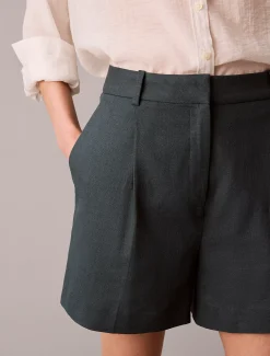 Calvin Klein Maßgenaue Shorts aus Leinen-Mix^Damen Hosen & Shorts