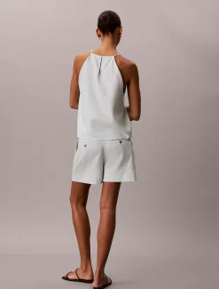 Calvin Klein Maßgenaue Shorts aus Leinen-Mix^Damen Hosen & Shorts