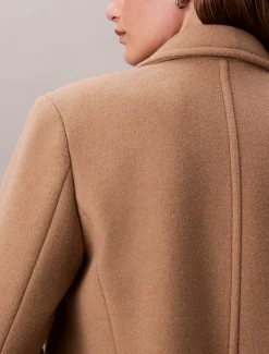 Calvin Klein Maßgenauer Mantel aus Wollgemisch^Damen Mäntel