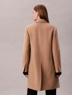 Calvin Klein Maßgenauer Mantel aus Wollgemisch^Damen Mäntel