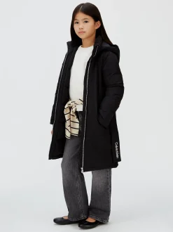 Calvin Klein Mantel mit Gürtel^Kinder Jacken & MäntelFrisch Eingetroffen|Kleidung