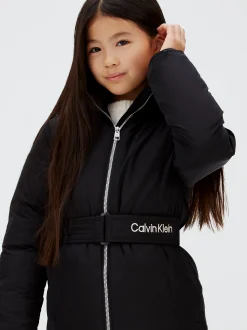 Calvin Klein Mantel mit Gürtel^Kinder Jacken & MäntelFrisch Eingetroffen|Kleidung
