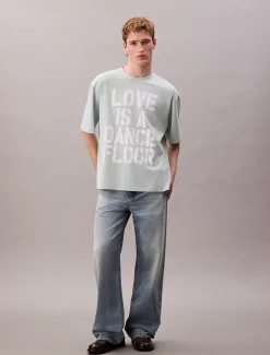 Calvin Klein Marc Hundley Pride Love Is A Dance Floor lässiges T-Shirt mit grafischem Print^Herren T-shirts