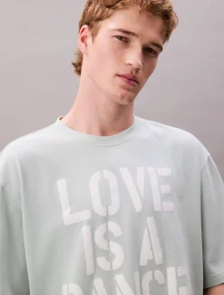 Calvin Klein Marc Hundley Pride Love Is A Dance Floor lässiges T-Shirt mit grafischem Print^Herren T-shirts