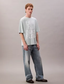 Calvin Klein Marc Hundley Pride Love Is A Dance Floor lässiges T-Shirt mit grafischem Print^Herren T-shirts