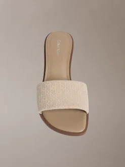 Calvin Klein Marghe - Sandalen mit Absatz und Logo-Jacquardmuster^Damen SandalenFrisch Eingetroffen