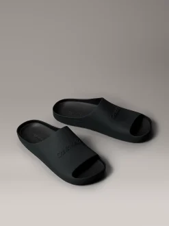 Calvin Klein Matte Jelly-Logo-Schieber^Herren Slippers & Flip Flops