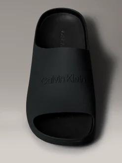 Calvin Klein Matte Jelly-Logo-Schieber^Herren Slippers & Flip Flops