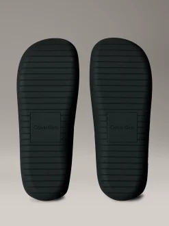 Calvin Klein Matte Jelly-Logo-Schieber^Herren Slippers & Flip Flops