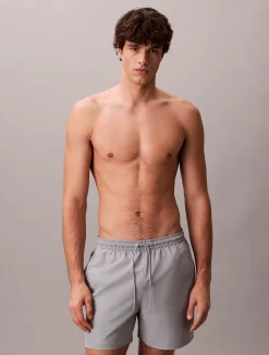 Calvin Klein Medium Badeshorts mit Tunnelzug – CK Monogram^Herren BademodeFrisch Eingetroffen