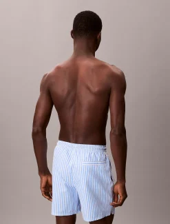 Calvin Klein Medium Badeshorts mit Tunnelzug – CK Monogram^Herren BademodeFrisch Eingetroffen