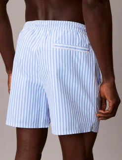 Calvin Klein Medium Badeshorts mit Tunnelzug – CK Monogram^Herren BademodeFrisch Eingetroffen