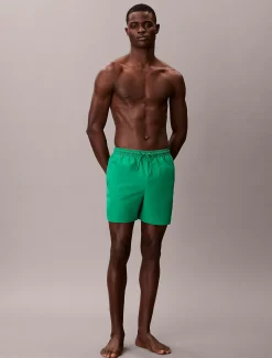 Calvin Klein Medium Badeshorts mit Tunnelzug – CK Monogram^Herren BademodeFrisch Eingetroffen