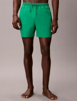 Calvin Klein Medium Badeshorts mit Tunnelzug – CK Monogram^Herren BademodeFrisch Eingetroffen