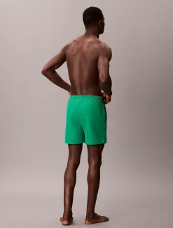 Calvin Klein Medium Badeshorts mit Tunnelzug – CK Monogram^Herren BademodeFrisch Eingetroffen