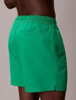 Calvin Klein Medium Badeshorts mit Tunnelzug – CK Monogram^Herren BademodeFrisch Eingetroffen