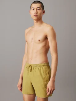 Calvin Klein Medium Badeshorts mit Tunnelzug - Logo Embroidery^Herren BademodeFrisch Eingetroffen