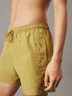 Calvin Klein Medium Badeshorts mit Tunnelzug - Logo Embroidery^Herren BademodeFrisch Eingetroffen