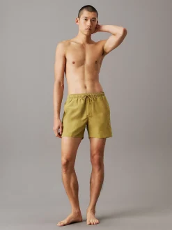 Calvin Klein Medium Badeshorts mit Tunnelzug - Logo Embroidery^Herren BademodeFrisch Eingetroffen