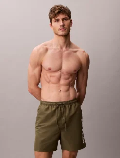 Calvin Klein Medium Badeshorts mit Tunnelzug – Intense Power^Herren BademodeFrisch Eingetroffen