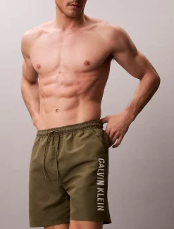 Calvin Klein Medium Badeshorts mit Tunnelzug – Intense Power^Herren BademodeFrisch Eingetroffen