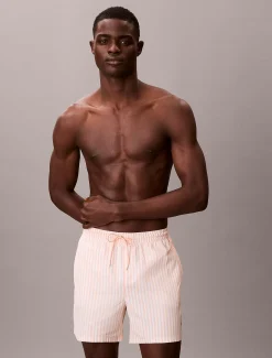 Calvin Klein Medium Badeshorts mit Tunnelzug – CK Monogram^Herren BademodeFrisch Eingetroffen