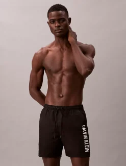 Calvin Klein Medium Badeshorts mit Tunnelzug – Intense Power^Herren BademodeFrisch Eingetroffen