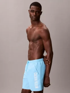 Calvin Klein Medium Badeshorts mit Tunnelzug – Intense Power^Herren BademodeFrisch Eingetroffen