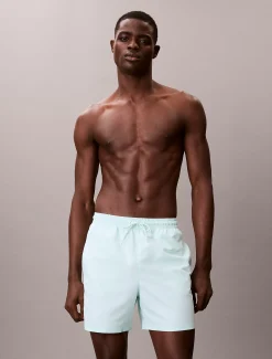 Calvin Klein Medium Badeshorts mit Tunnelzug – CK Monogram^Herren BademodeFrisch Eingetroffen