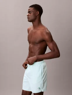 Calvin Klein Medium Badeshorts mit Tunnelzug – CK Monogram^Herren BademodeFrisch Eingetroffen