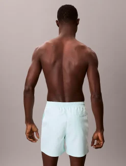 Calvin Klein Medium Badeshorts mit Tunnelzug – CK Monogram^Herren BademodeFrisch Eingetroffen