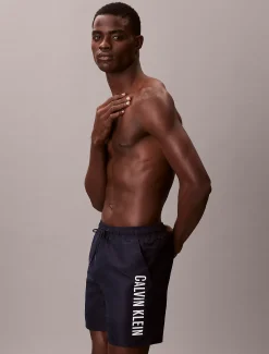 Calvin Klein Medium Badeshorts mit Tunnelzug – Intense Power^Herren BademodeFrisch Eingetroffen
